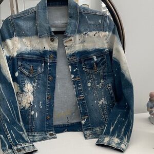 Blue and White Sample  Denim Jacket